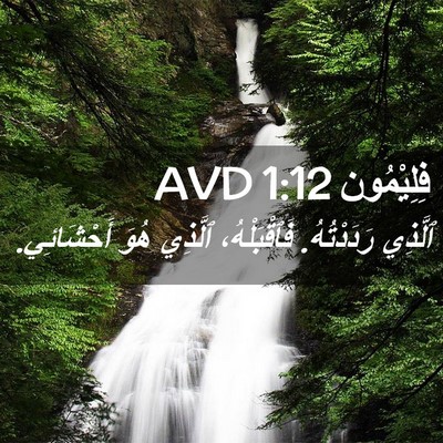 Picture 02 - فِلِيْمُون 1:12 AVD - ٱلَّذِي رَدَدْتُهُ. - Bible Verse Picture