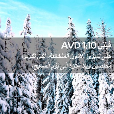 Picture 02 - فِيلِبِّي 1:10 AVD - حَتَّى تُمَيِّزُوا - Bible Verse Picture