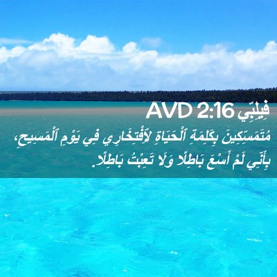 Picture 02 - فِيلِبِّي 2:16 AVD - مُتَمَسِّكِينَ بِكَلِمَةِ - Bible Verse Picture
