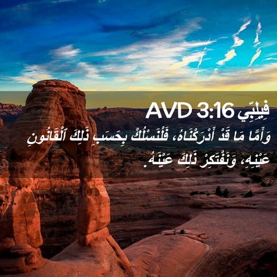 Picture 02 - فِيلِبِّي 3:16 AVD - وَأَمَّا مَا قَدْ - Bible Verse Picture