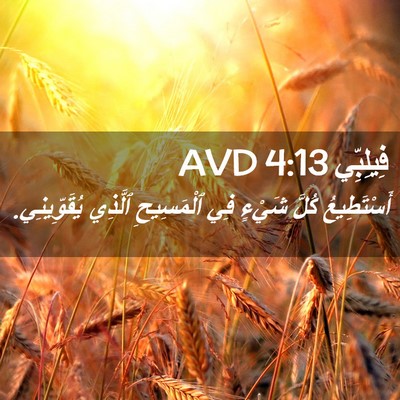 Picture 02 - فِيلِبِّي 4:13 AVD - أَسْتَطِيعُ كُلَّ شَيْءٍ - Bible Verse Picture