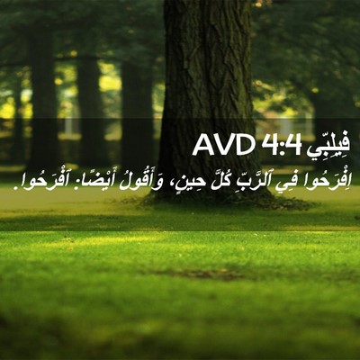 Picture 02 - فِيلِبِّي 4:4 AVD - اِفْرَحُوا فِي ٱلرَّبِّ - Bible Verse Picture