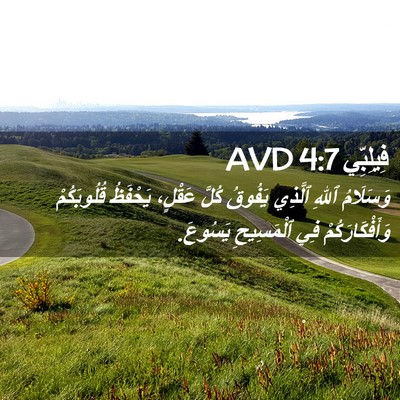 Picture 02 - فِيلِبِّي 4:7 AVD - وَسَلَامُ ٱللهِ ٱلَّذِي - Bible Verse Picture