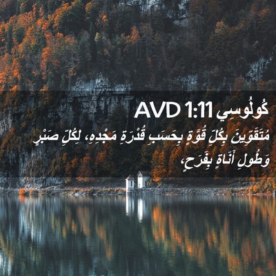 Picture 02 - كُولُوسِي 1:11 AVD - مُتَقَوِّينَ بِكُلِّ - Bible Verse Picture