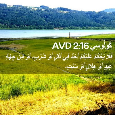 Picture 02 - كُولُوسِي 2:16 AVD - فَلَا يَحْكُمْ عَلَيْكُمْ - Bible Verse Picture