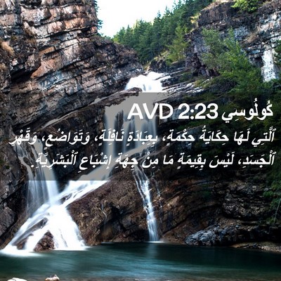 Picture 02 - كُولُوسِي 2:23 AVD - ٱلَّتِي لَهَا حِكَايَةُ - Bible Verse Picture