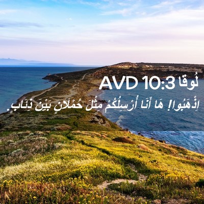 Picture 02 - لُوقا 10:3 AVD - اِذْهَبُوا! هَا أَنَا - Bible Verse Picture