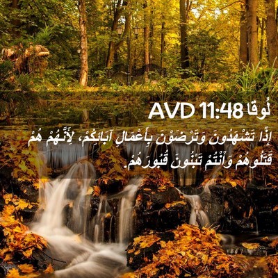 Picture 02 - لُوقا 11:48 AVD - إِذًا تَشْهَدُونَ - Bible Verse Picture