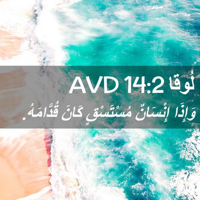 Picture 02 - لُوقا 14:2 AVD - وَإِذَا إِنْسَانٌ - Bible Verse Picture