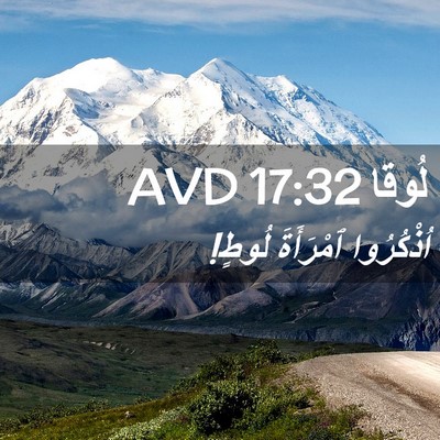 Picture 02 - لُوقا 17:32 AVD - اُذْكُرُوا ٱمْرَأَةَ - Bible Verse Picture