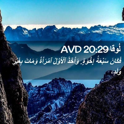 Picture 02 - لُوقا 20:29 AVD - فَكَانَ سَبْعَةُ إِخْوَةٍ. - Bible Verse Picture