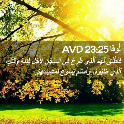 Picture 02 - لُوقا 23:25 AVD - فَأَطْلَقَ لَهُمُ ٱلَّذِي - Bible Verse Picture