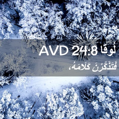 Picture 02 - لُوقا 24:8 AVD - فَتَذَكَّرْنَ - Bible Verse Picture