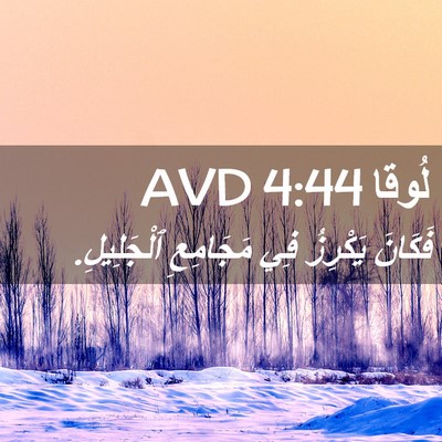 Picture 02 - لُوقا 4:44 AVD - فَكَانَ يَكْرِزُ فِي - Bible Verse Picture