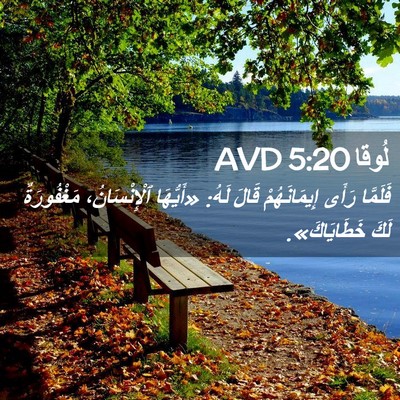Picture 02 - لُوقا 5:20 AVD - فَلَمَّا رَأَى - Bible Verse Picture