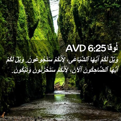 Picture 02 - لُوقا 6:25 AVD - وَيْلٌ لَكُمْ أَيُّهَا - Bible Verse Picture