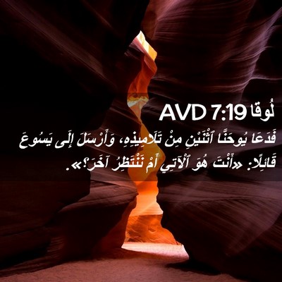 Picture 02 - لُوقا 7:19 AVD - فَدَعَا يُوحَنَّا - Bible Verse Picture