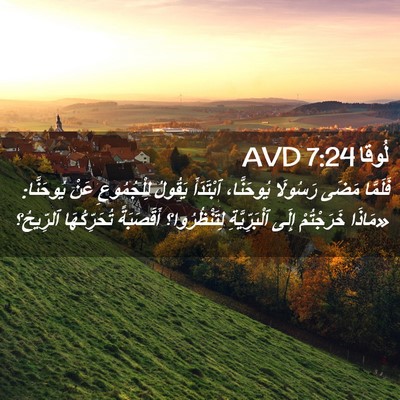 Picture 02 - لُوقا 7:24 AVD - فَلَمَّا مَضَى رَسُولَا - Bible Verse Picture