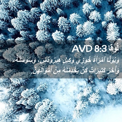 Picture 02 - لُوقا 8:3 AVD - وَيُوَنَّا ٱمْرَأَةُ - Bible Verse Picture