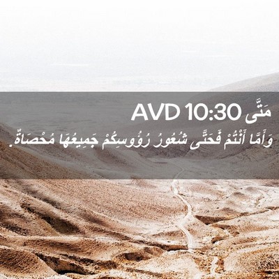 Picture 02 - مَتَّى 10:30 AVD - وَأَمَّا أَنْتُمْ - Bible Verse Picture