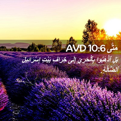 Picture 02 - مَتَّى 10:6 AVD - بَلِ ٱذْهَبُوا - Bible Verse Picture