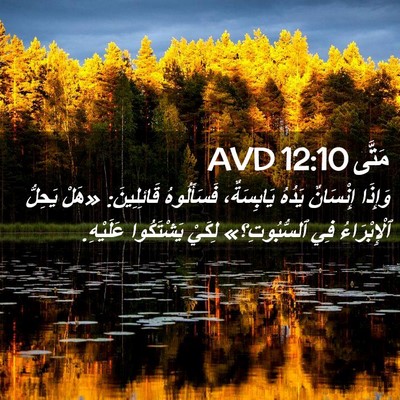 Picture 02 - مَتَّى 12:10 AVD - وَإِذَا إِنْسَانٌ يَدُهُ - Bible Verse Picture