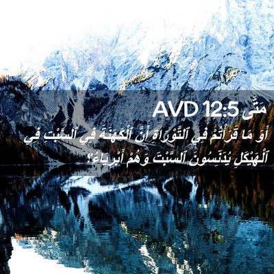 Picture 02 - مَتَّى 12:5 AVD - أَوَ مَا قَرَأْتُمْ فِي - Bible Verse Picture