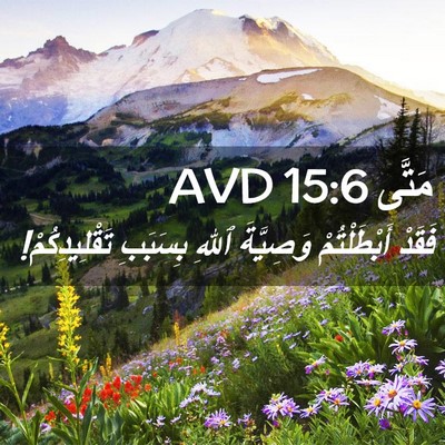 Picture 02 - مَتَّى 15:6 AVD - فَقَدْ أَبْطَلْتُمْ - Bible Verse Picture