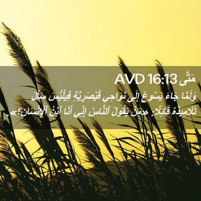 Picture 02 - مَتَّى 16:13 AVD - وَلَمَّا جَاءَ يَسُوعُ - Bible Verse Picture