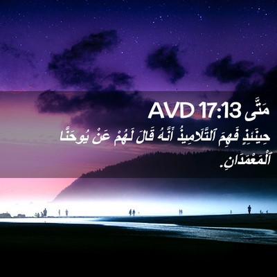 Picture 02 - مَتَّى 17:13 AVD - حِينَئِذٍ فَهِمَ - Bible Verse Picture