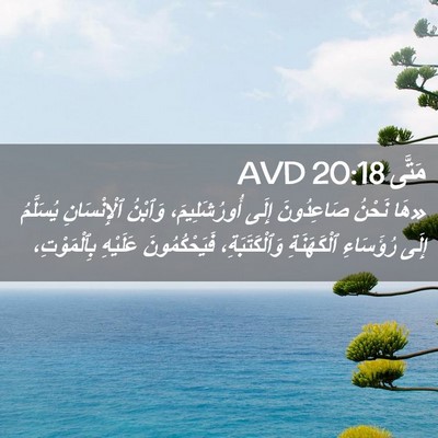 Picture 02 - مَتَّى 20:18 AVD - «هَا نَحْنُ صَاعِدُونَ - Bible Verse Picture