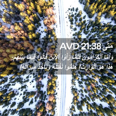 Picture 02 - مَتَّى 21:38 AVD - وَأَمَّا ٱلْكَرَّامُونَ - Bible Verse Picture