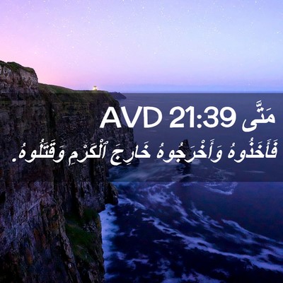 Picture 02 - مَتَّى 21:39 AVD - فَأَخَذُوهُ وَأَخْرَجُوهُ - Bible Verse Picture
