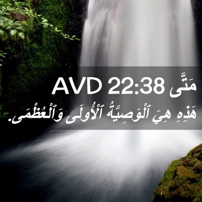 Picture 02 - مَتَّى 22:38 AVD - هَذِهِ هِيَ ٱلْوَصِيَّةُ - Bible Verse Picture