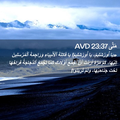 Picture 02 - مَتَّى 23:37 AVD - «يَا أُورُشَلِيمُ، يا - Bible Verse Picture