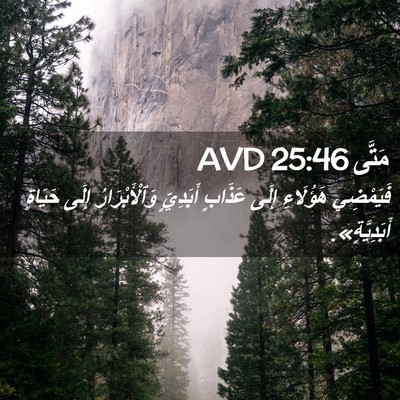 Picture 02 - مَتَّى 25:46 AVD - فَيَمْضِي هَؤُلَاءِ إِلَى - Bible Verse Picture