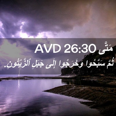 Picture 02 - مَتَّى 26:30 AVD - ثُمَّ سَبَّحُوا - Bible Verse Picture