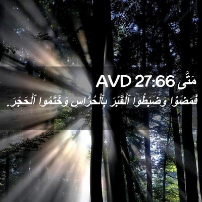 Picture 02 - مَتَّى 27:66 AVD - فَمَضَوْا وَضَبَطُوا - Bible Verse Picture