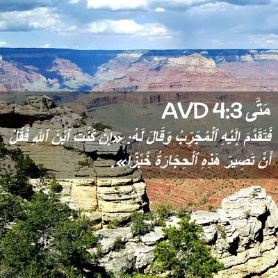 Picture 02 - مَتَّى 4:3 AVD - فَتَقَدَّمَ إِلَيْهِ - Bible Verse Picture
