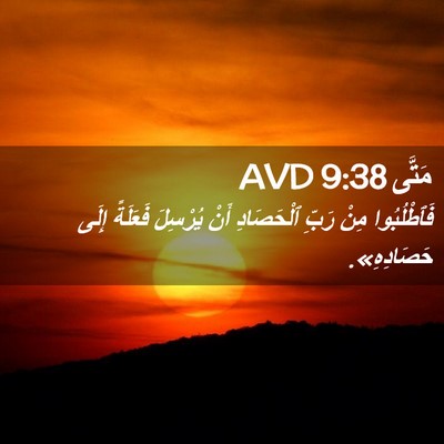 Picture 02 - مَتَّى 9:38 AVD - فَٱطْلُبُوا مِنْ رَبِّ - Bible Verse Picture