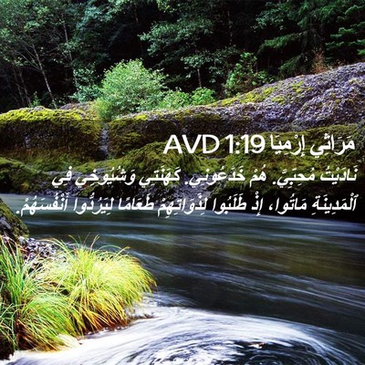 Picture 02 - مَرَاثِي إِرْمِيَا 1:19 AVD - نَادَيْتُ مُحِبِّيَّ. هُمْ - Bible Verse Picture