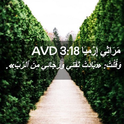Picture 02 - مَرَاثِي إِرْمِيَا 3:18 AVD - وَقُلْتُ: «بَادَتْ ثِقَتِي - Bible Verse Picture