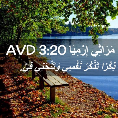 Picture 02 - مَرَاثِي إِرْمِيَا 3:20 AVD - ذِكْرًا تَذْكُرُ نَفْسِي - Bible Verse Picture