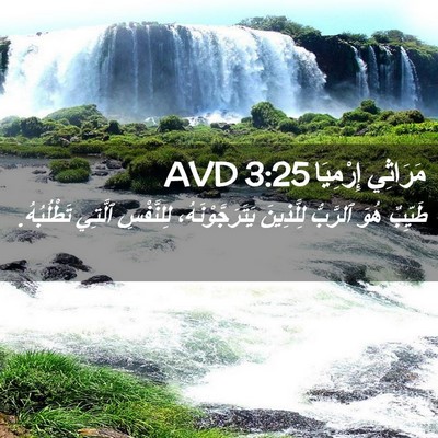 Picture 02 - مَرَاثِي إِرْمِيَا 3:25 AVD - طَيِّبٌ هُوَ ٱلرَّبُّ - Bible Verse Picture