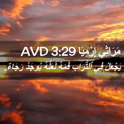 Picture 02 - مَرَاثِي إِرْمِيَا 3:29 AVD - يَجْعَلُ فِي ٱلتُّرَابِ - Bible Verse Picture