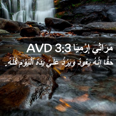Picture 02 - مَرَاثِي إِرْمِيَا 3:3 AVD - حَقًّا إِنَّهُ يَعُودُ - Bible Verse Picture