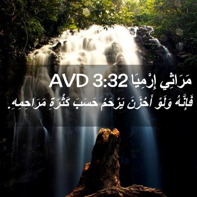 Picture 02 - مَرَاثِي إِرْمِيَا 3:32 AVD - فَإِنَّهُ وَلَوْ أَحْزَنَ - Bible Verse Picture