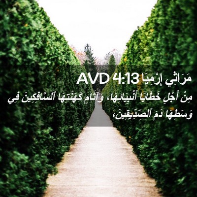 Picture 02 - مَرَاثِي إِرْمِيَا 4:13 AVD - مِنْ أَجْلِ خَطَايَا - Bible Verse Picture