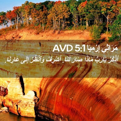 Picture 02 - مَرَاثِي إِرْمِيَا 5:1 AVD - اُذْكُرْ يَارَبُّ مَاذَا - Bible Verse Picture