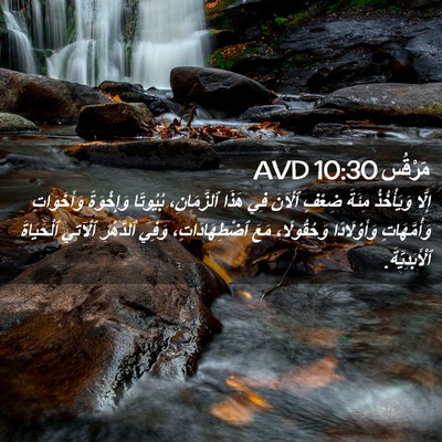 Picture 02 - مَرْقُس 10:30 AVD - إِلَّا وَيَأْخُذُ مِئَةَ - Bible Verse Picture